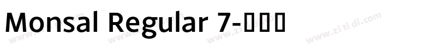 Monsal Regular 7字体转换
